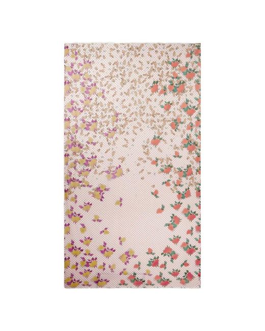 Donde Esteban Natural Floral-Print Pareo