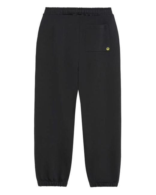 Barrow Black Cuffed-Hem Track Pants