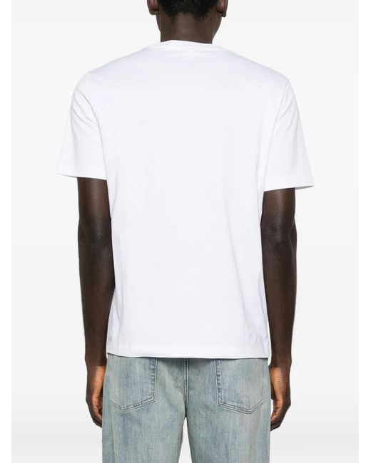 Lanvin White Logo T-Shirt for men