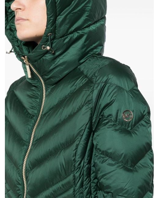Michael kors parka green new arrivals