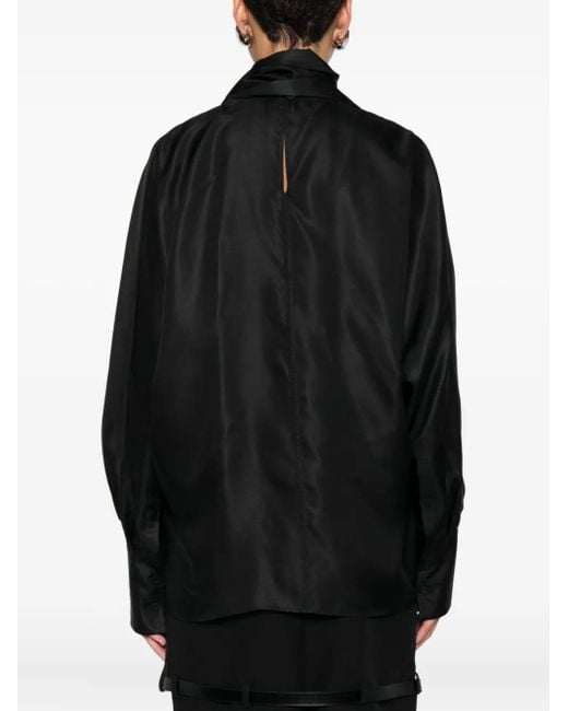Top A Collo Alto di Rohe in Black