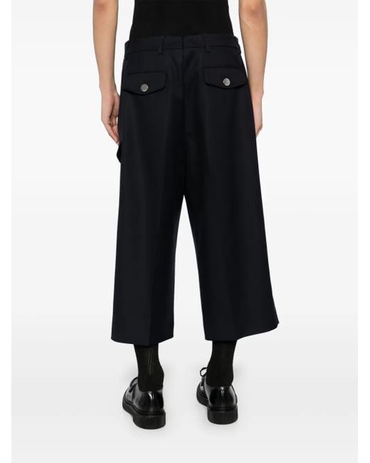 AMI Black Button Fastening Shorts for men