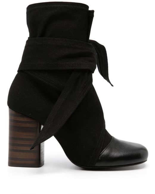 Lemaire Black Wrapped 90mm Boots