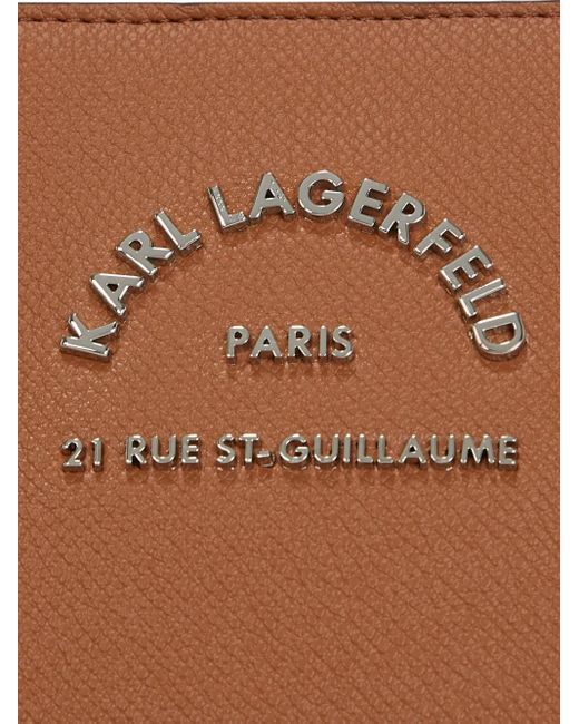 Karl Lagerfeld Brown Rue St-Guillaume Satchel Bag