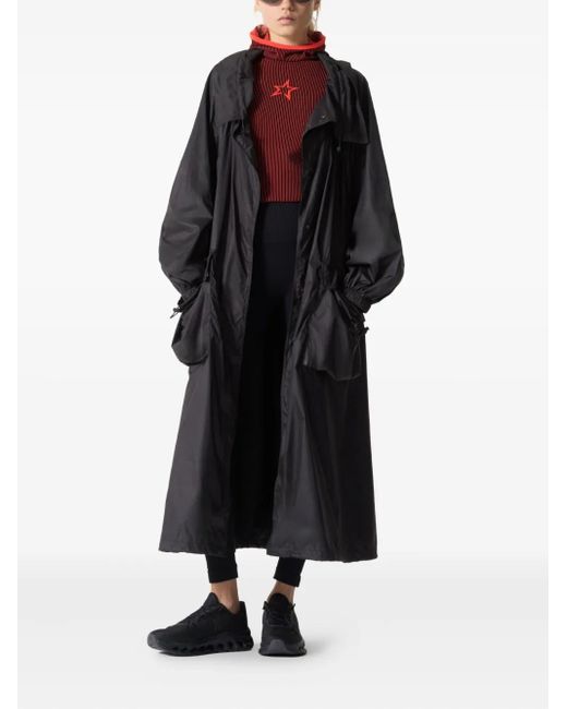 Perfect Moment Black Parachute Hooded Coat