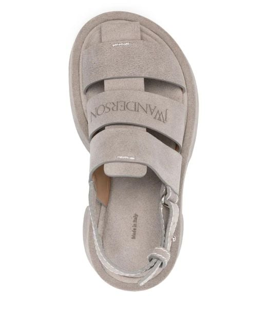J.W. Anderson Gray Suede Fisherman Sandals