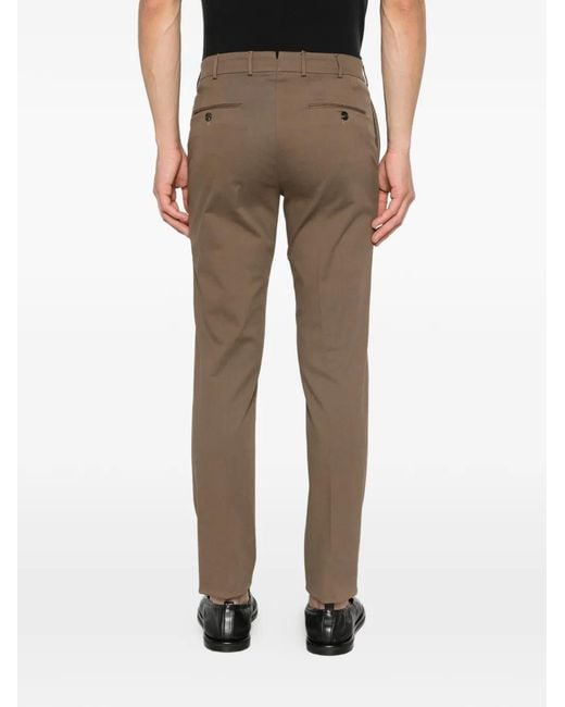 Slowear Brown Button Trousers for men