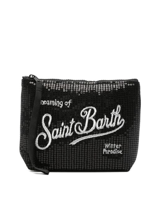 Clutch Con Paillettes di Mc2 Saint Barth in Black