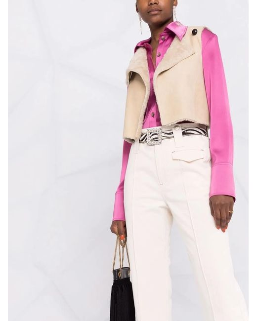 Isabel Marant White Trousers Beige