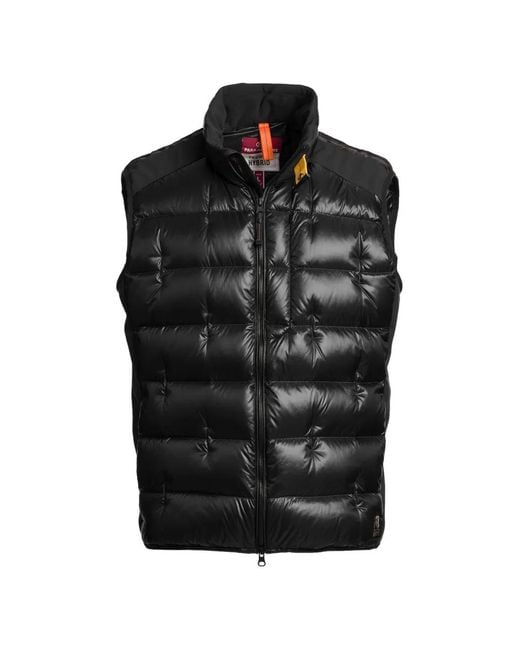 Parajumpers Black Millet Hybrid Quilted Gilet for men