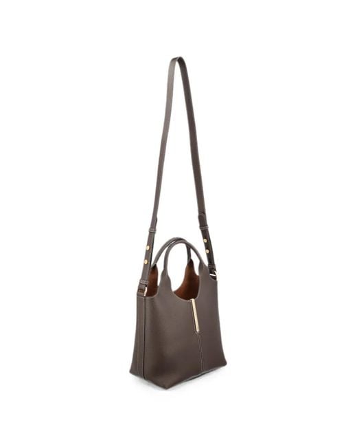 Tod's White Mini Leather Tote Bag