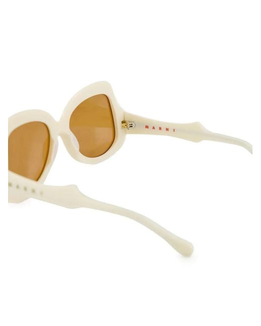 Marni Yellow Oversize-Frame Sunglasses