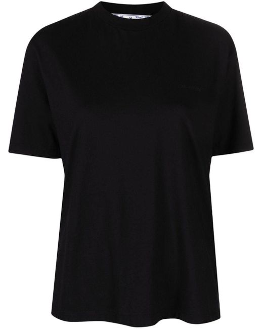 Off-White c/o Virgil Abloh Black Cotton Jersey Diag T-shirt