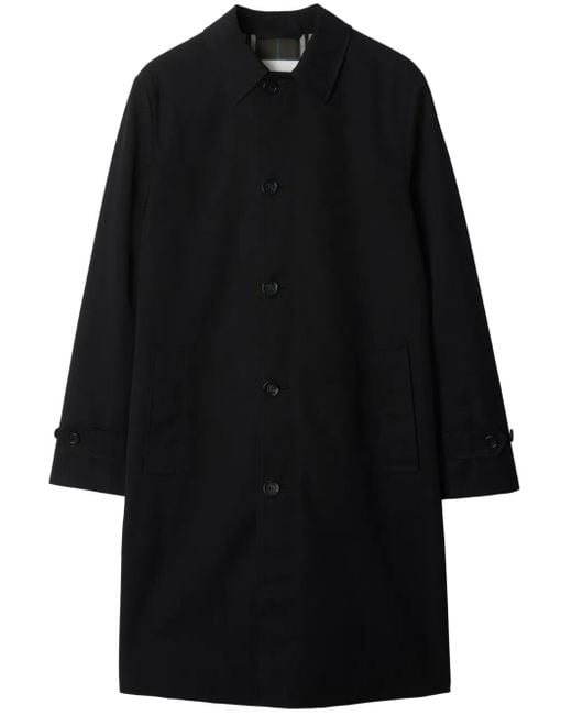 Burberry Black Single-Breasted Coat for men