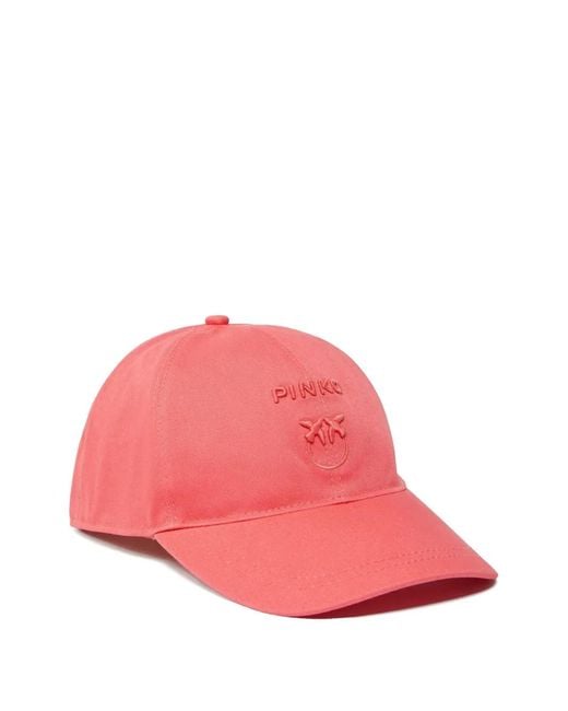 Pinko Pink Logo-Embroidered Cap