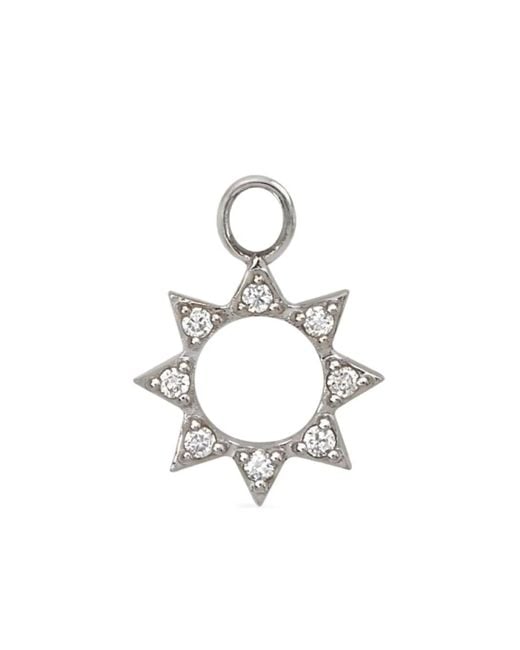 Lark & Berry White 9Kt Summer Sun Diamond Charm