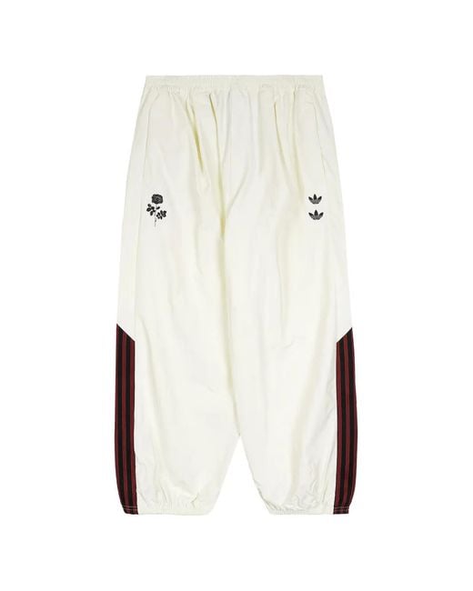 Willy Chavarria White X Adidas Embroidered-Logo Track Pants