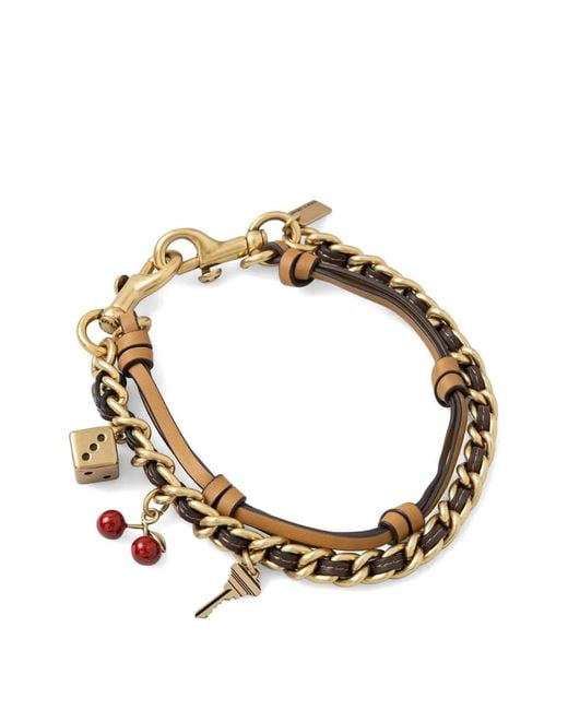 COACH Metallic Swag Chain Bag Charm