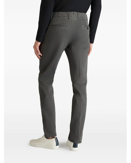 Incotex Gray Belt-Loop Chinos for men