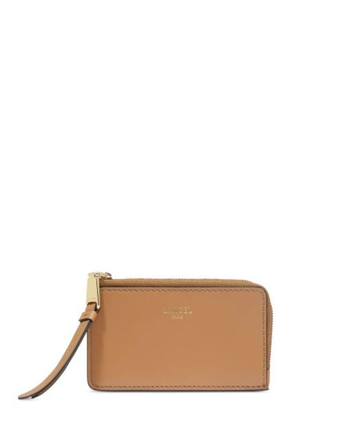 Lancel Brown Zip Wallet
