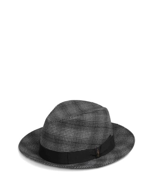 Borsalino Gray Felt Hat for men