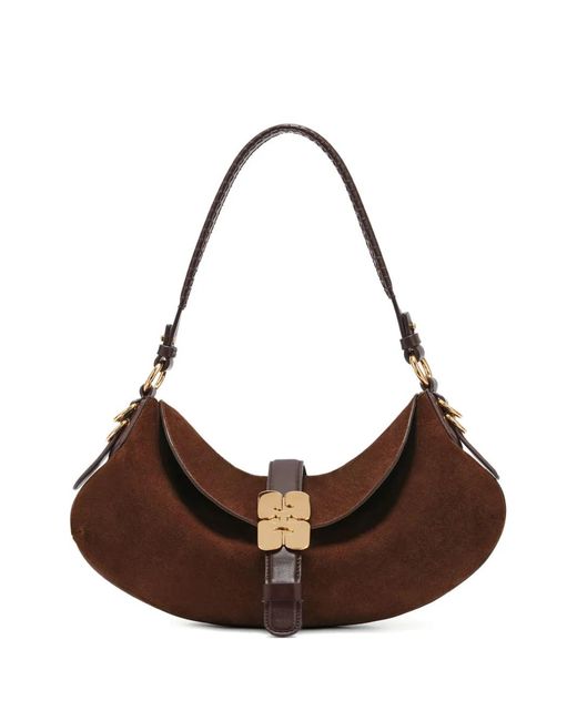 Ganni Brown Shoulder Bags