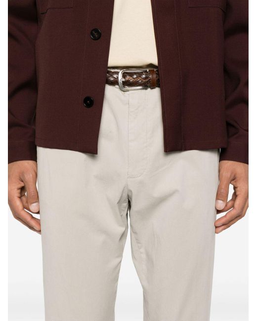 Pantalones ajustados con cinturilla elástica Briglia 1949 de hombre de color Natural