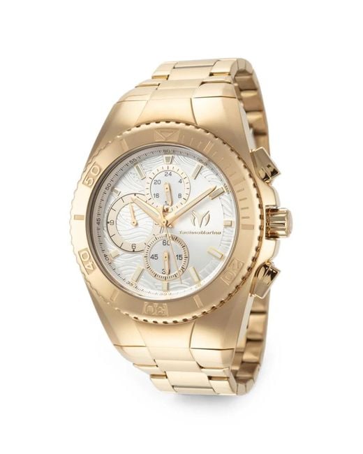 TechnoMarine Metallic Manta Ocean Chronograph 44.5Mm Watch for men