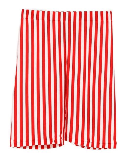 Duran Lantink ストライプ ショートパンツ Red
