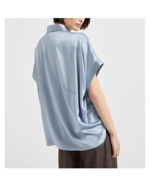 Brunello Cucinelli Blue Shirt