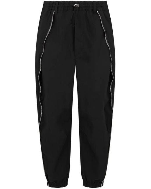 DSquared² Black Zip-Detail Track Pants for men