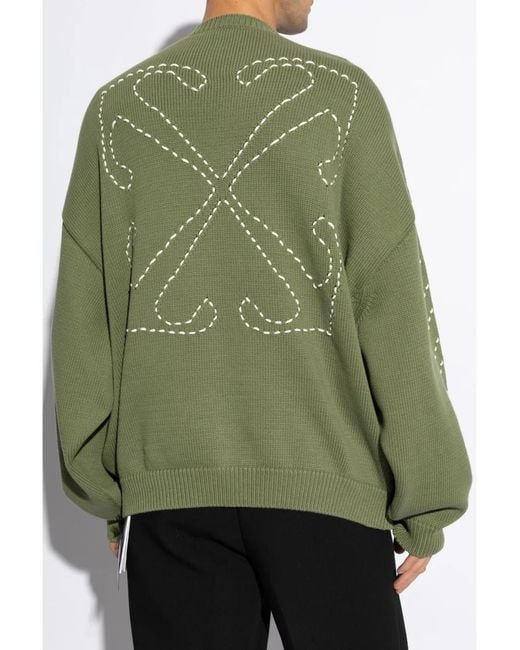Off-White c/o Virgil Abloh Green Sweaters for men