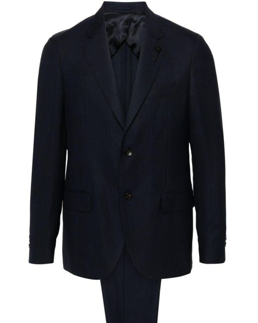 Lardini Single-breasted Wool Suit in het Blue voor heren