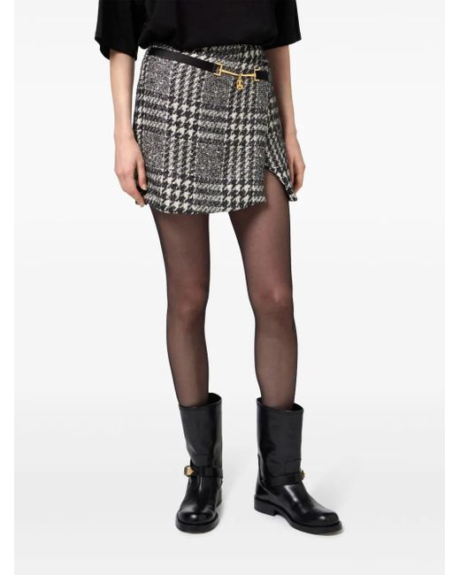 Elisabetta Franchi ラップアラウンド スカート Black