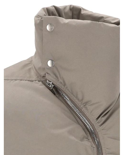 Rick Owens Gray Padded Duvet Jacket for men