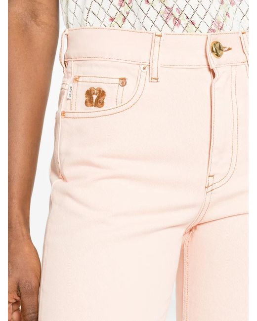 Blazé Milano Pink Emblem Straight Jeans