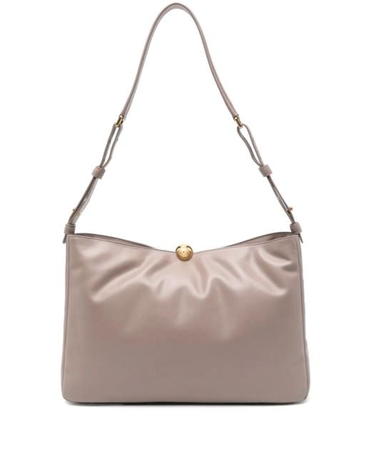 Furla Gray Sfera Soft Large Shoulder Bag