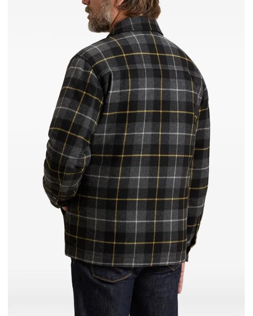 Woolrich Black Alaskan Check Shirt Jacket for men