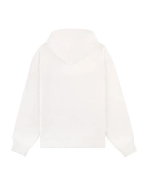 Sporty & Rich White Vendome Script Pouch Hoodie