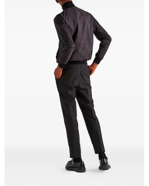 Prada Black Reversible Zip-Up Jacket for men