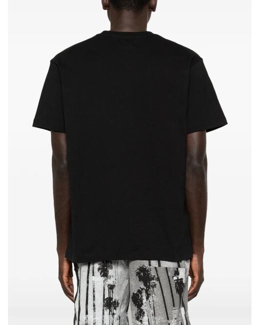Purple Brand Black Mirage Graphic-Print T-Shirt for men