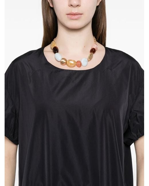 Susanne Bommer Black Ruffled Dress