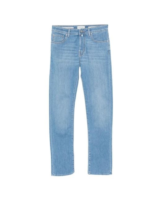 Jacob Cohen Blue Bard Belt-Loops Jeans for men