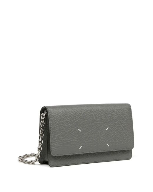 Maison Margiela Gray Leather Wallet Chain