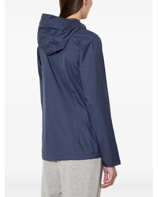 Columbia Blue Hooded Zip-Front Jacket