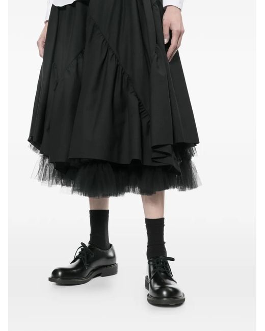 Noir Kei Ninomiya Black Ruffled Skirt