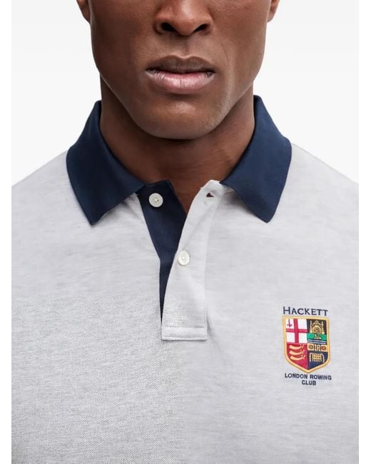 Polo Con Bordado Hackett de hombre de color White