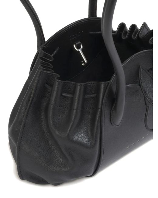 Borsa A Spalla Tulipea di Marni in Black
