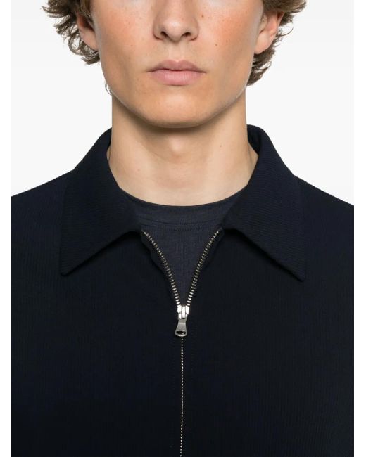 Chaqueta de canalé Barena de hombre de color Blue