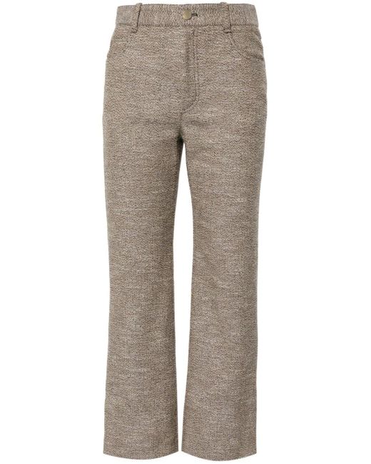 Pantaloni crop svasati di Chloé in Gray